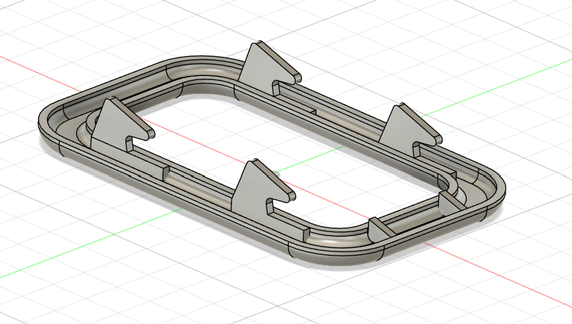 3d drawing of handle cover